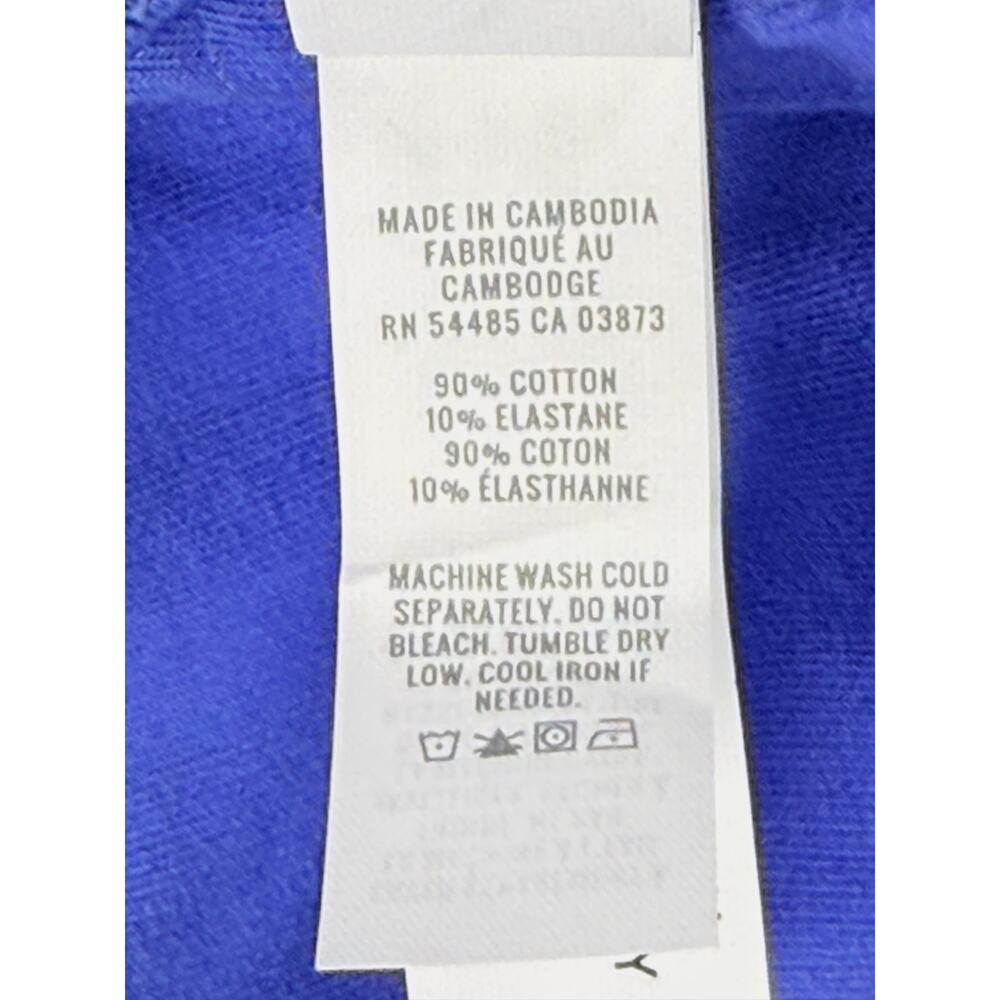 OFFLINE by Aerie OG Groove Ribbed Square Neck Crop Tee Blue L - Picture 6 of 10
